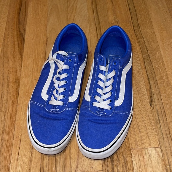 Mens dazzling blue old school vans size 9 - Picture 2 of 5